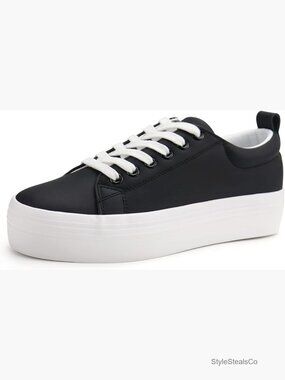 Lace Up Platform Sneakers Comfortable Walking Shoes Fashion Sneakers